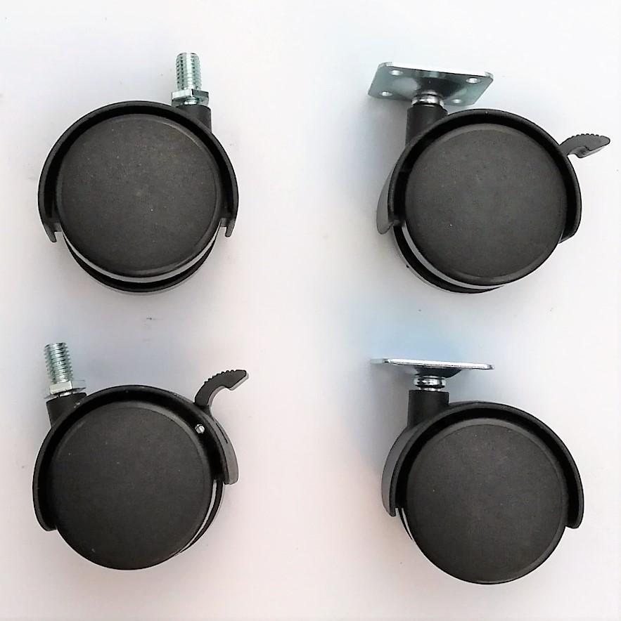 Universal Caster Wheel for Wheelchairs, Chairs, and Furniture 