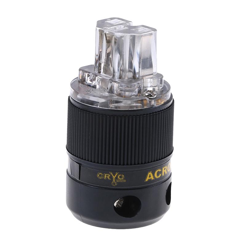 Rhodium Iec C13 Mains Power Plug Female Copper Connector Cable Cord Hifi