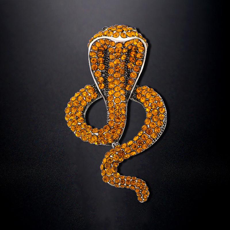 Retro Fashion Zodiac Cobra Female Versatile  Brooch 3*5CM