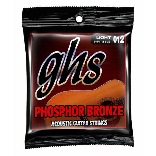 

ghs Phosphor Bronze Acoustic Guitar Strings, Light, 12-54, S325