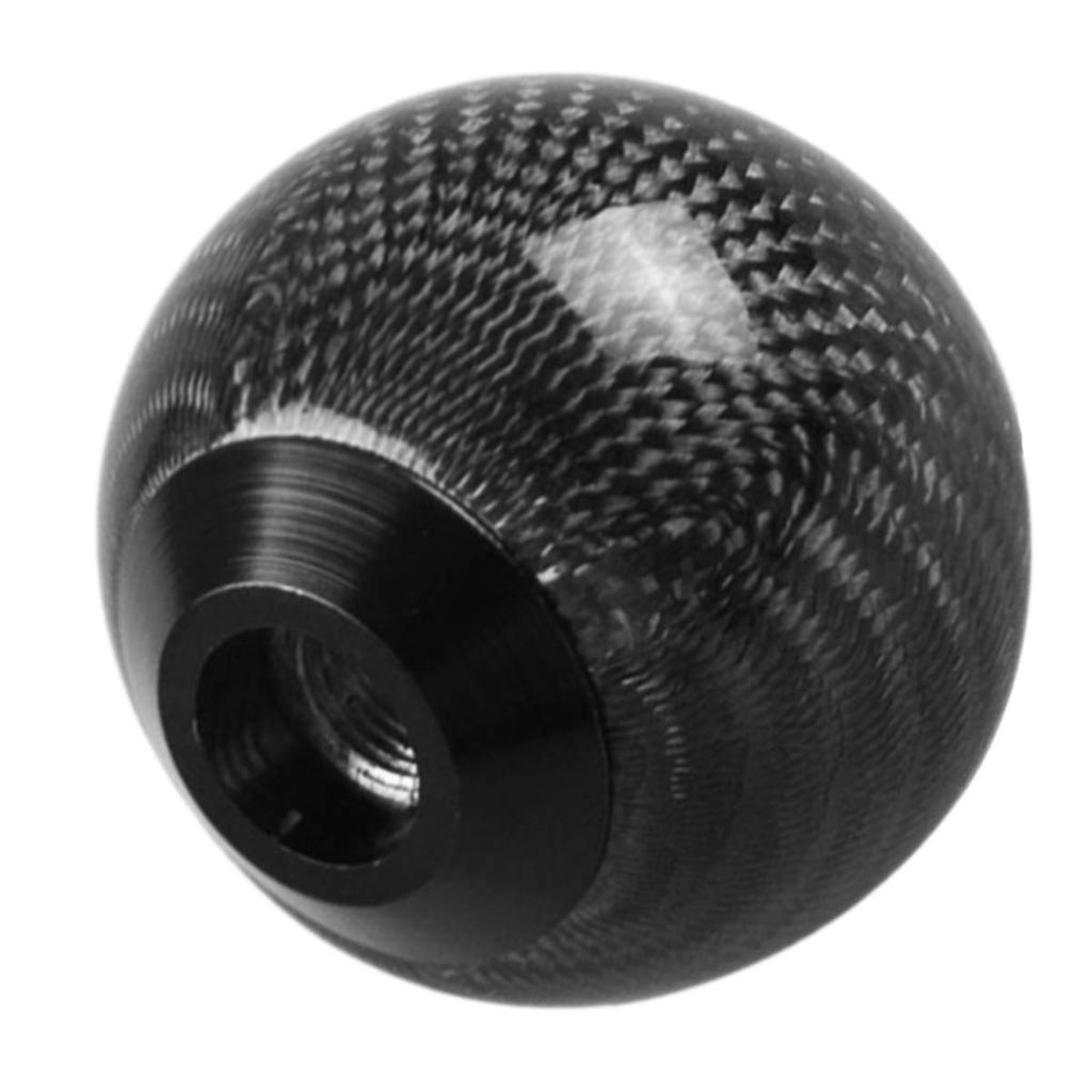 Sakan Car Shift Knob Round Carbon Black Black 2 55cm