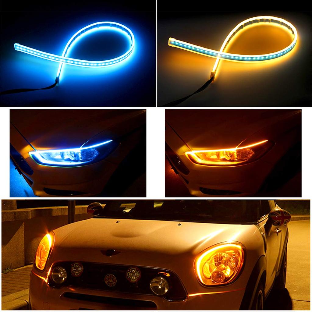 MDLUFY Sequential Flowing Turn Signal Tape, 17.7 Inches (45 Cm), 12 V, 0.1 Inches