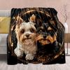 1Pc Cartoon Print Flannel Blanket, High Quality Comfortable for All Seasons, Home Decor, Warmth and Comfort, Perfect for Christmas Birthday Gift