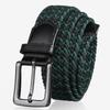 Men's Elastic Belt Canvas Casual Fashion Stretch Braided Working Belt High Quality Elastic for Pants Jeans Trouser Male Straps