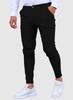 Mens Slim Fit Casual Pants With High Elastic Cotton Blend For Urban Streetwear