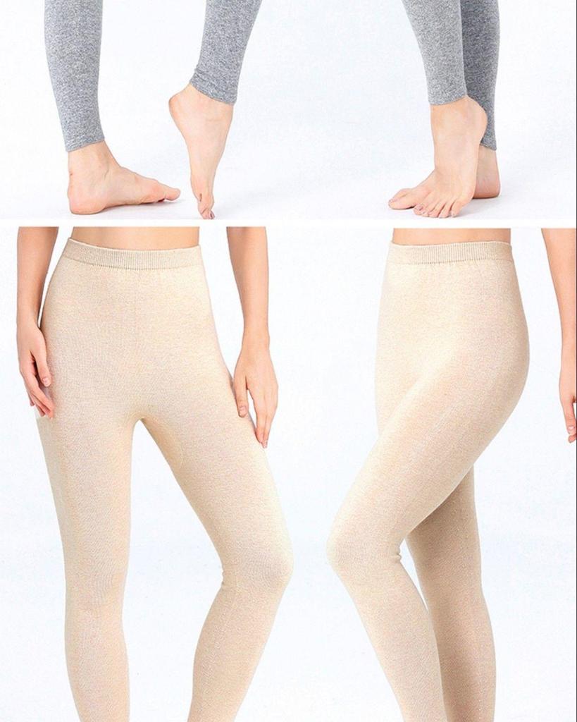 Unisex Ordos City Pure Cashmere Thickened High-Waist Thermal Pants