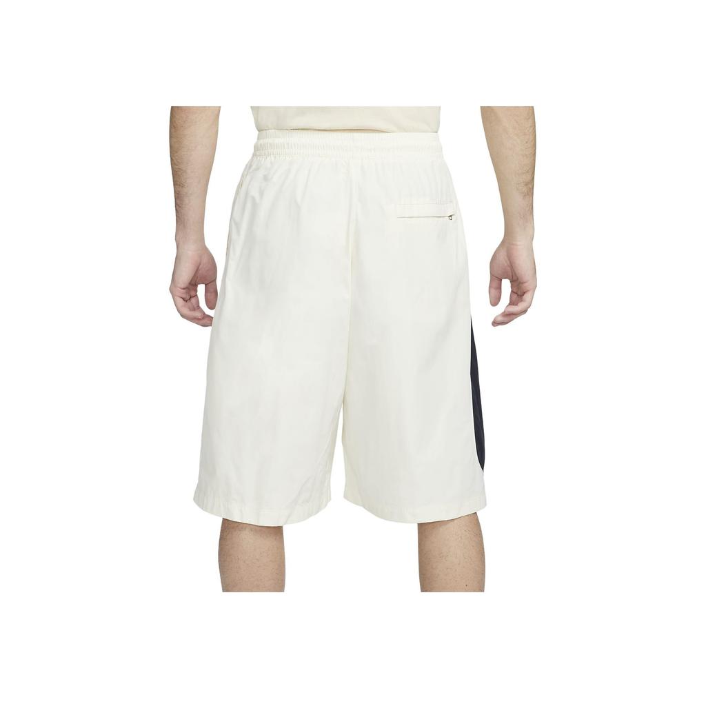 Nike Swoosh Großer Logo-Print Gerade Bein Shorts Herren Unterteile Kokosmilch FB7870-113