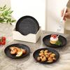 10ER-PACK 6,1 Zoll Weizenstroh-Teller, Unzerbrechliche Kunststoff-Essteller, Wiederverwendbare Leichte Kleine Teller für Dessert und Snacks