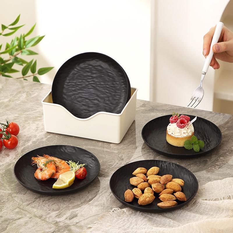 10ER-PACK 6,1 Zoll Weizenstroh-Teller, Unzerbrechliche Kunststoff-Essteller, Wiederverwendbare Leichte Kleine Teller für Dessert und Snacks