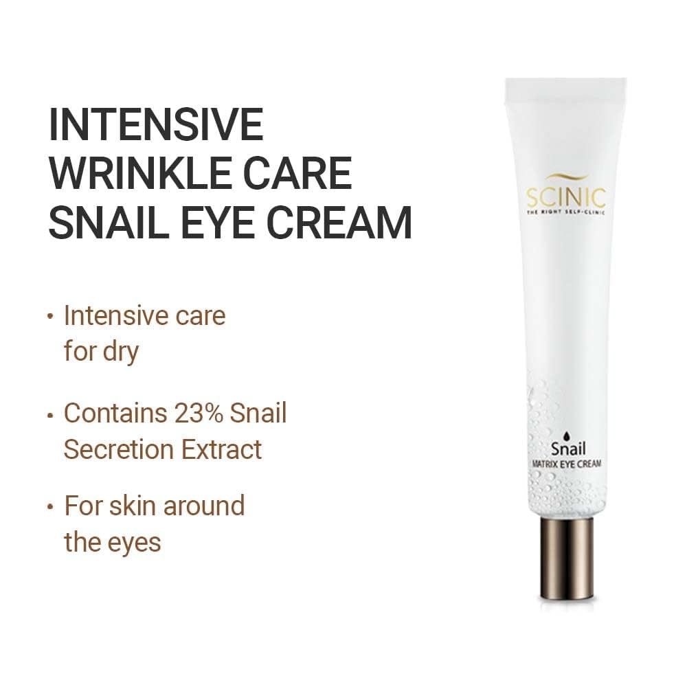 Scinic Snail Matrix Eye Cream 30ml/ Firming, Nourishing, Anti-Aging, Moisturizing, Korean Cosmetics, Kbeauty
