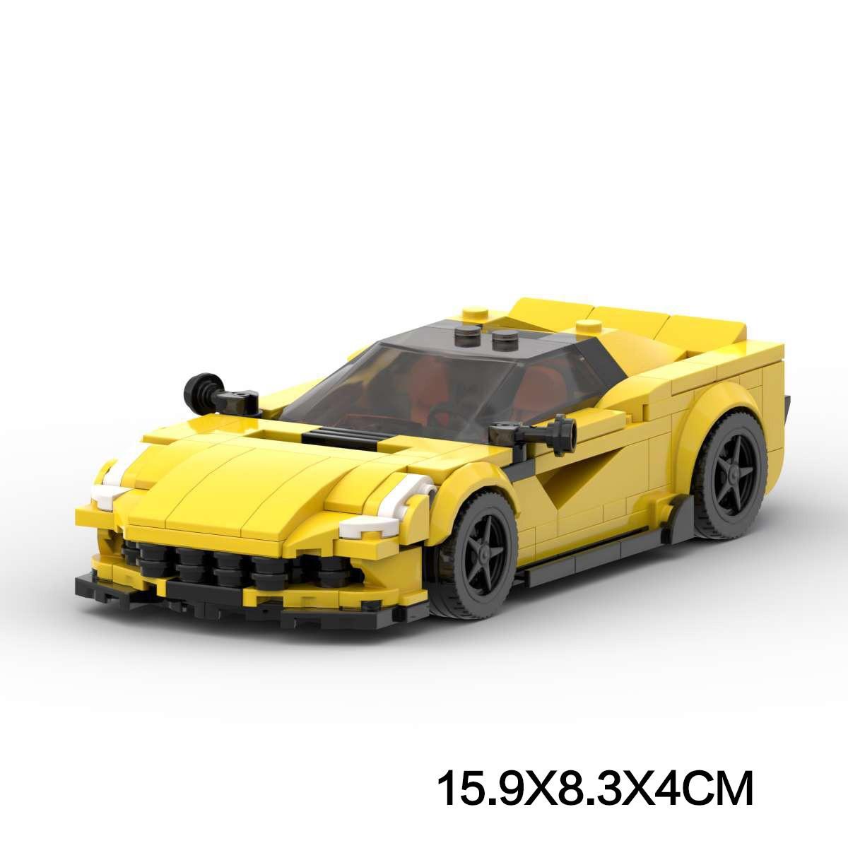 M Classic Retro Sports Car Building Block, Small Particle DIY Splicing Vehicle Model 335pcs