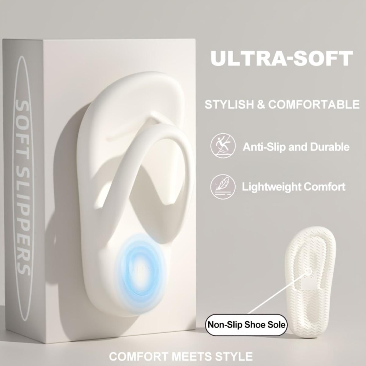 

Женские шлепанцы на толстой подошве, летние пляжные сандалии и шлепанцы из ЭВА 40-41 белый