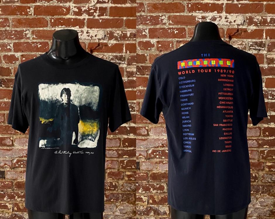 Vintage 1989-90 Paul McCartney World Tour Concert T-shirt size S-5XL XXXL