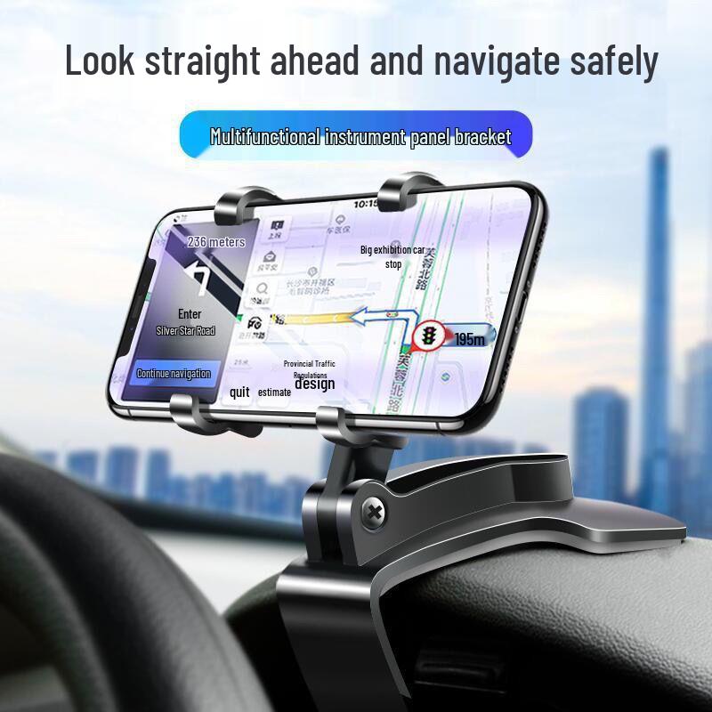 Universal Car Phone Holder with Suction Cup and Air Vent Mount for Dashboard Navigation