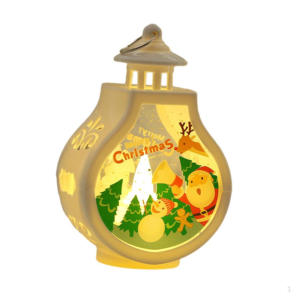 Christmas Candle Lantern Hanging Decorative Ornament Candlestick Tabletop