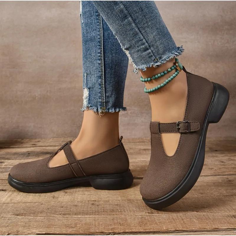Fashion Womens Platform Sneakers Adjustable Strap Wide Sole Soft Cushioned Breathable for Daily Walking Outdoor Use 2025