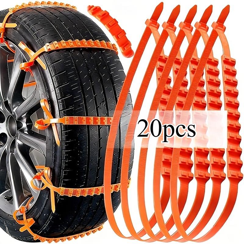 20/40 universal car snow anti-skid chains, car tire chains, winter anti-skid tire cable ties, outdoor snow tire anti-skid chains