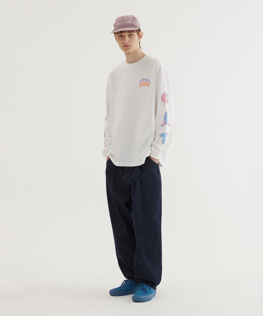 COVERNAT Wave Graphic Long Sleeve White