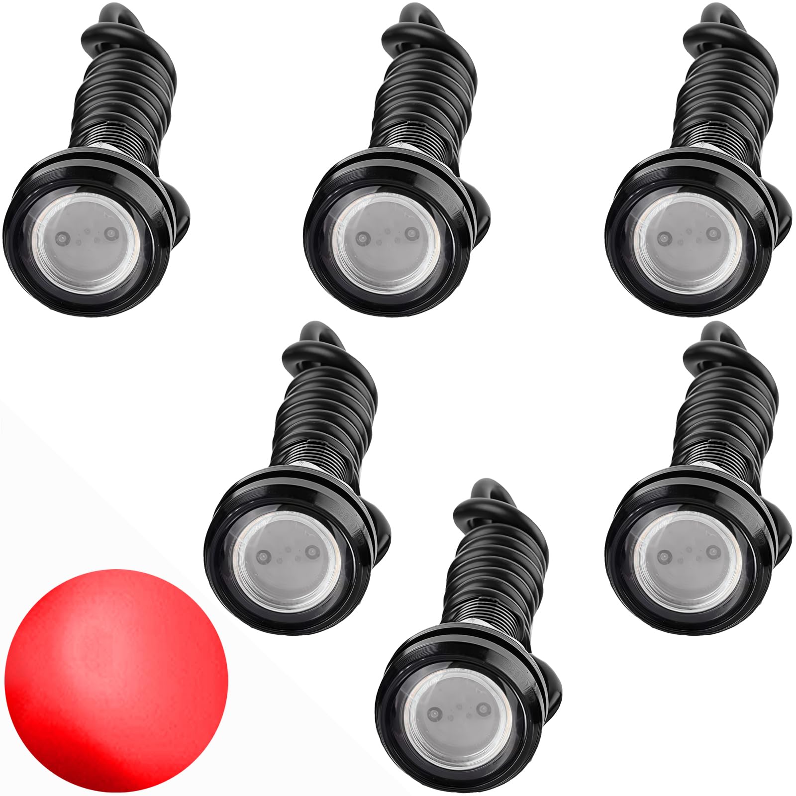 

CTRICALVER Светодиодная лампа высокой мощности 18 мм 9 Вт «Орлиный глаз», Дневные ходовые огни DRL для автомобиля, мотоцикла