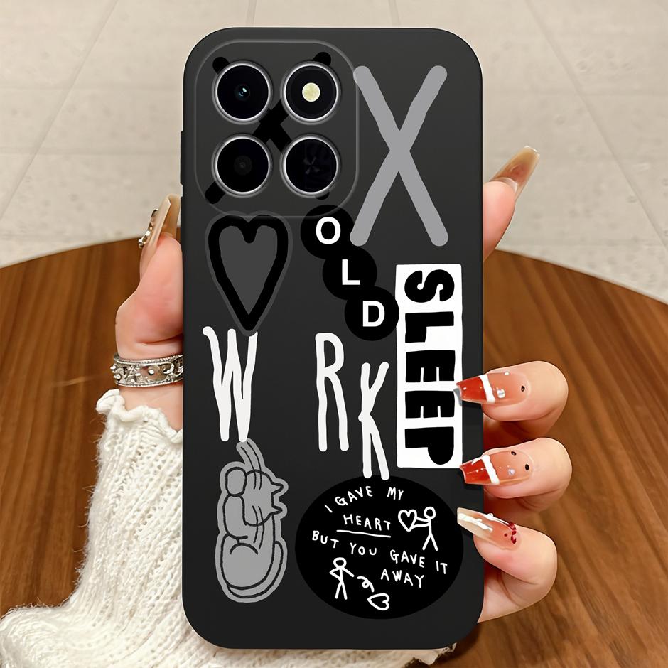 For Honor X6C X6B X6D X7D X7C Case Brilliant Flower Vintage Dyeing Anti-drop Simplicity Matte Shell For HonorX6C honorx7d Bumper