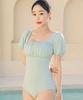 Tyubeuteuli Backline Corset Shirred Monokini B718 Pastel Mint