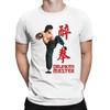 Men'S Retro Jackie Chan Drunken Fist Pattern T Shirt Short Sleeve Crew Neck with Chinese Dragon Drunken Fist Casual All-Season