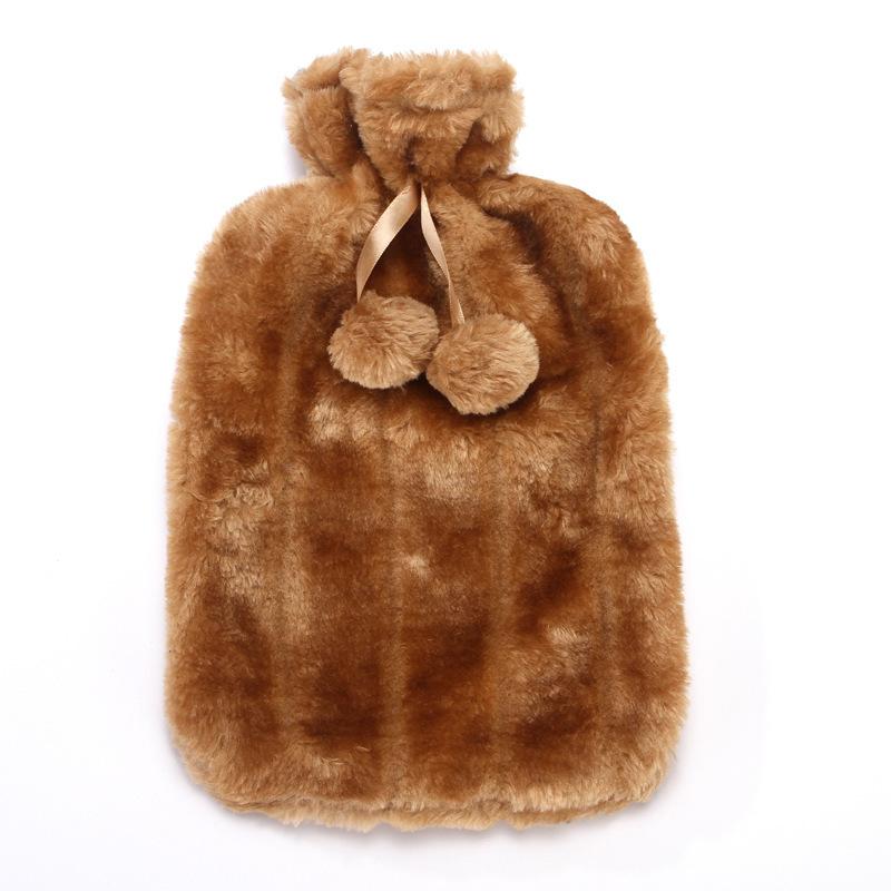 Rubber Hot Water Bottle, Hot Water Bottle, Fleece Sleeve, Imitation Rabbit Fur Cloth Sleeve, Hand Warmers and Foot Warmers.