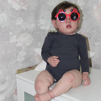 70 CM 3D skóry miękkiego silikonu Reborn Baby ręcznie robiona lalka zabawka dla dziewczyny jak prawdziwy maluch Art Bebe z żyłą statek prezent