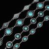Minority Design Western Country Waist Chain Metal Women's Body Jewelry Turquoise Waist Chain  Girls