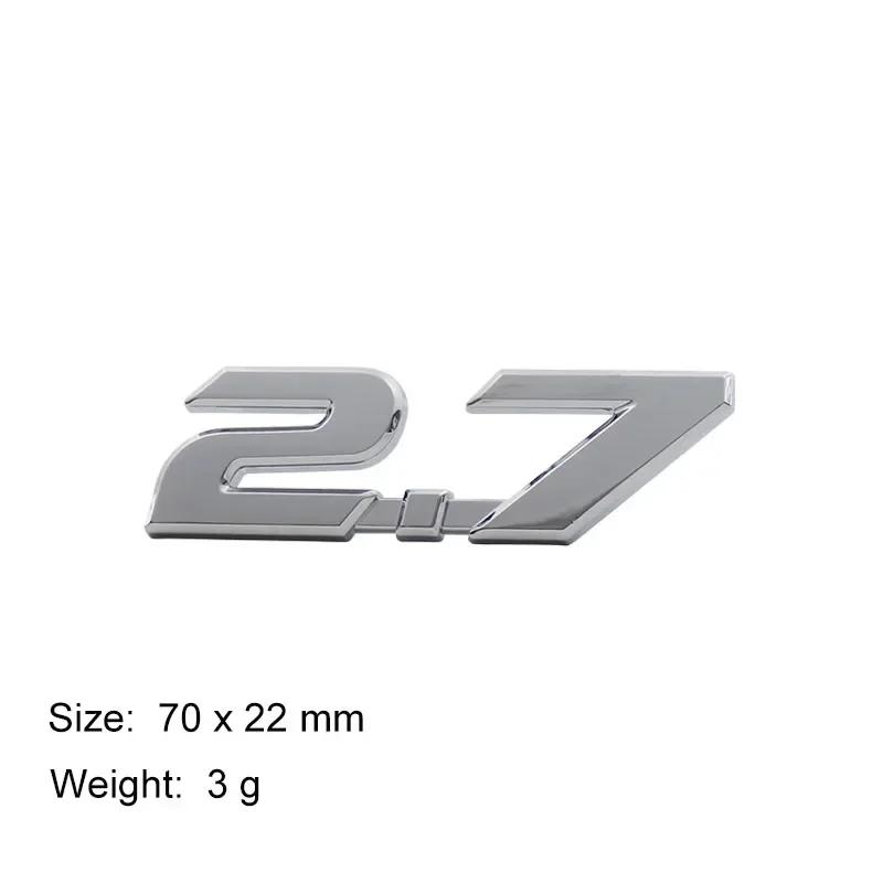 For Japan Japanese SUV Off Road car Engine Hood Fender trunk Tail Rear Decal Emblem 3D Premium 2.7 2.8 Letters Badge Sticker