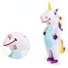 Anime aufblasbares Einhorn Kostüm Rosa Ganzkörper Einhorn Cosplay Kostüme mit Gebläse Lustiges Party Halloween Kostüm für Erwachsene