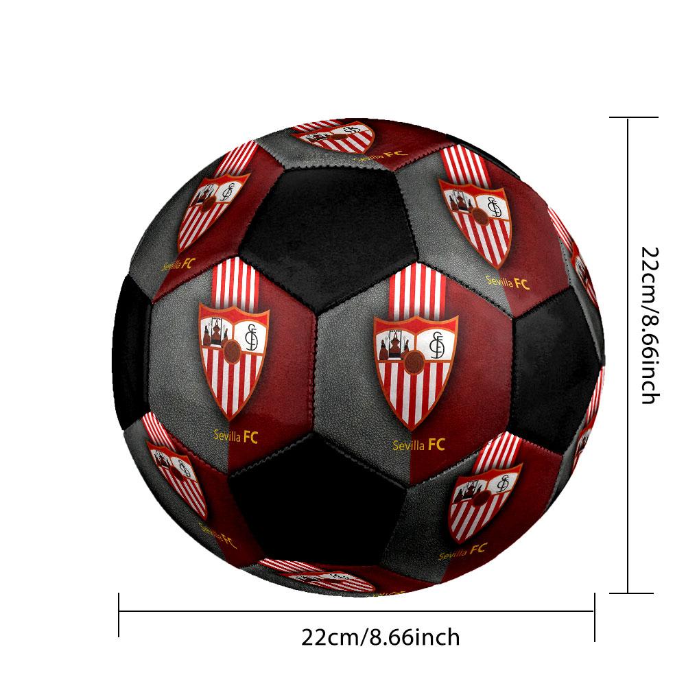 1 PZ poster Sevilla FC formato 5 pallone da calcio PrahaPallone da calcio Indoor Colorato Per Tutte le Età Cucito a Macchina PVC Pronto per la Competizione Durevole Alto Rimbalzo