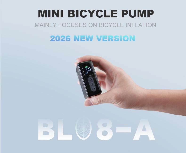 NEWO BL08-A Mini 120PSI Bike Pump Portable Mini Electric Air Pump Tire Inflator Bicycle Pump Presta Schrader Valve mini pump чёрный