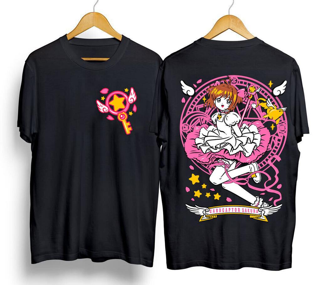 Cardcaptor Sakura T-shirt Waifu Kero Chan Kawai Front & Back Gift Shirt All Size