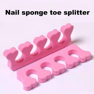 2Pcs/Set Toe Separator Soft High Elasticity Sponge Nail Art Manicure Pedicure Gel Dividers