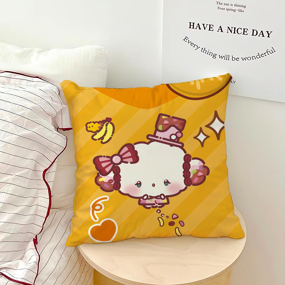 Cute Cartoon Funny Art K-Kuromi P-Pochacco Soft Pillowcase For Hogar Sofa Living Room Home Bedside Decor Pillowcovers Gift Sro