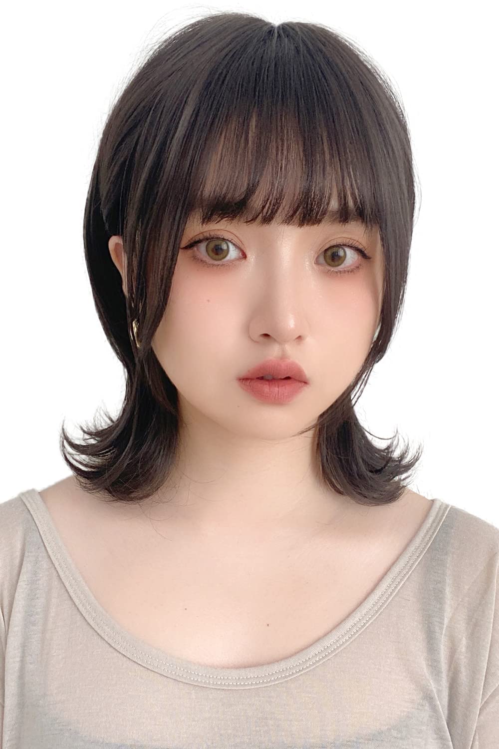 

Soft Wolf Layered Full Wolf [Brightlara] Wig, Medium, Short, Natural, Wig, Wolf, Hair, hf1589-BK