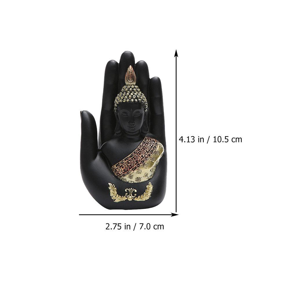 

Buddha Statue Palm Buddha Resin Craft Delicate Home Decoration Desktop Decor Temple Praying Ornament Aesthetic Photo Prop China Mainland