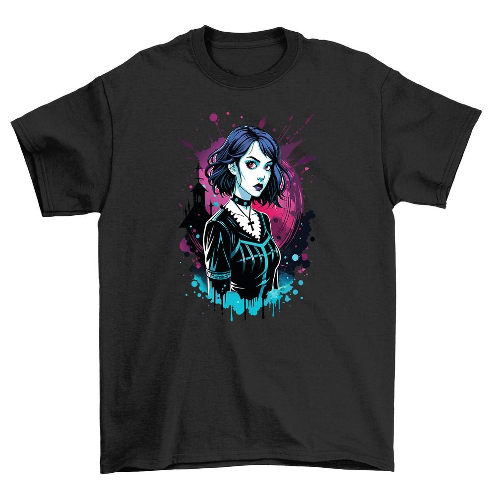 Gothic_76 Woman's Funny Gothic T-shirt, Unleash Your Inner Darkness with Style!
