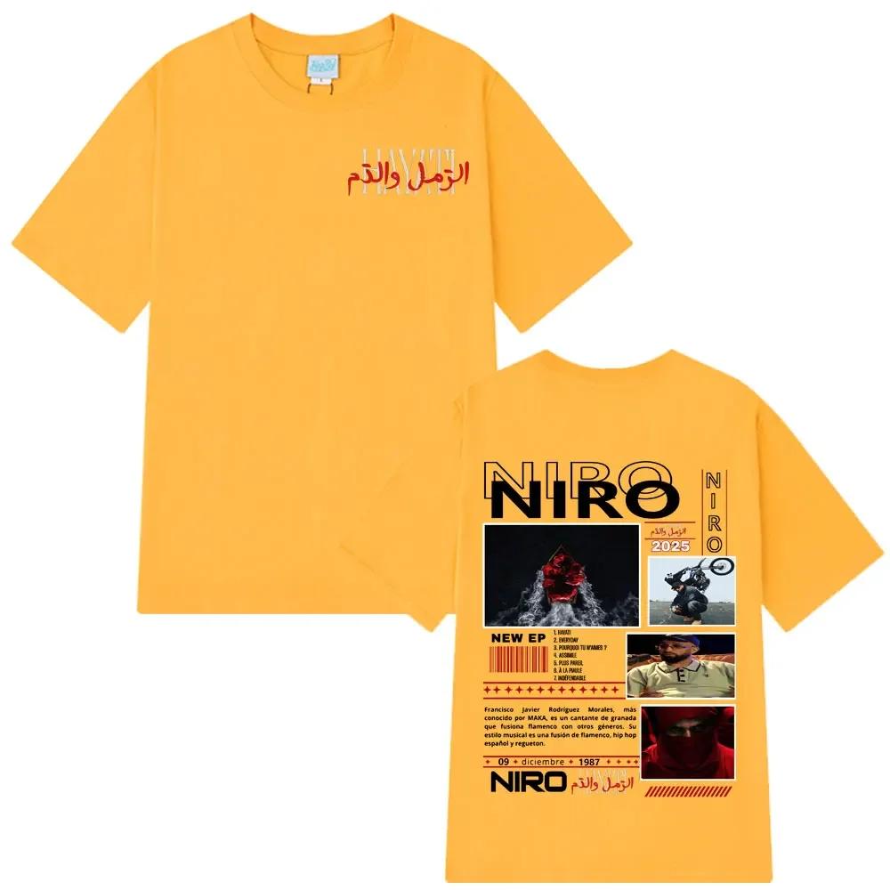 Rapper Niro Ox7 Graphic Tshirt Unisex Wounisex Fashion Loose Casual Tshirts Hiphop Tshirts Summer Short Sleeves Vintage T Shirts