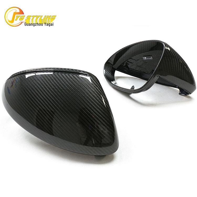 Porsche Cayenne 9Y1 Carbon Fiber Rearview Mirror Cover Replacement