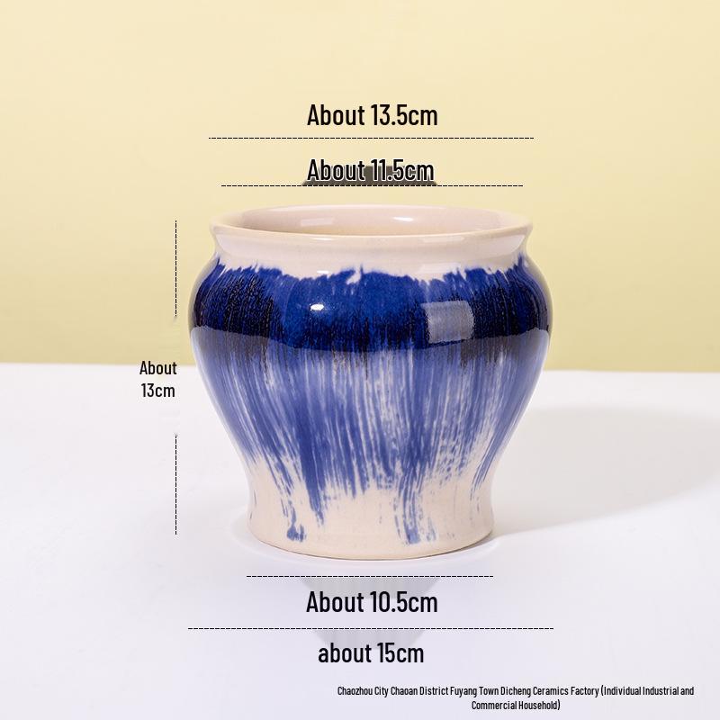 Luxuriöser Keramik-Übertopf im europäischen Stil für Phalaenopsis-Orchideen, für Balkon oder Wohnzimmer