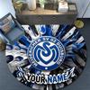 Custom Name Meidericher SV 02 Duisburg Round Area Rug,Carpet Rug for Living Room Bedroom Sofa Playroom Decor,Non-slip Floor Mat