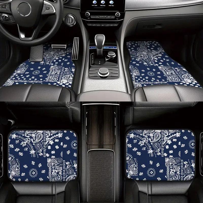 Nordic Car Floor Mats Set: Durable, Dirt-Resistant, Easy-to-Clean, Wear-Resistant Carpet - 4 Pieces