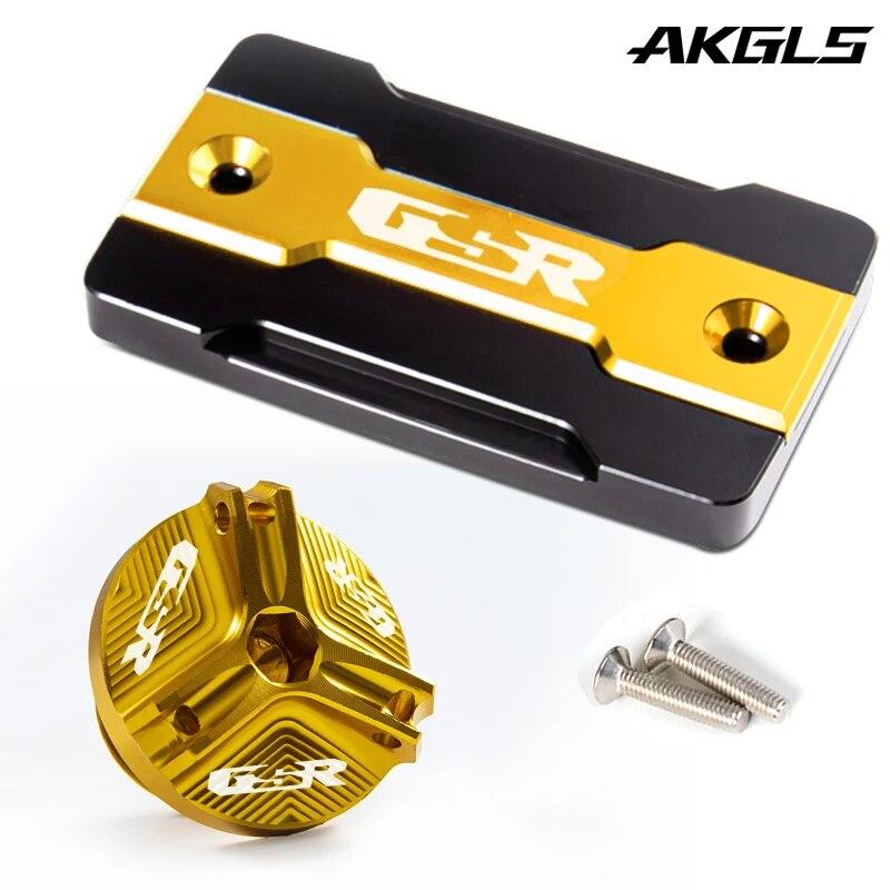 For Suzuki GSR 750 400 600 GSR750 GSR400 GSR600 motorcycle front brake fuel tank cap and engine oil filler cap accessories
