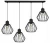 Hanging Lamp, Ceiling Chandelier, Wire Shade, Led