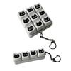 Black Cat Fidget Keyboard 4/9-Keys Anxiety Relief Finger Clicker Keychain Office School Travel Decompression Button Sensory Toy Hanging Decor