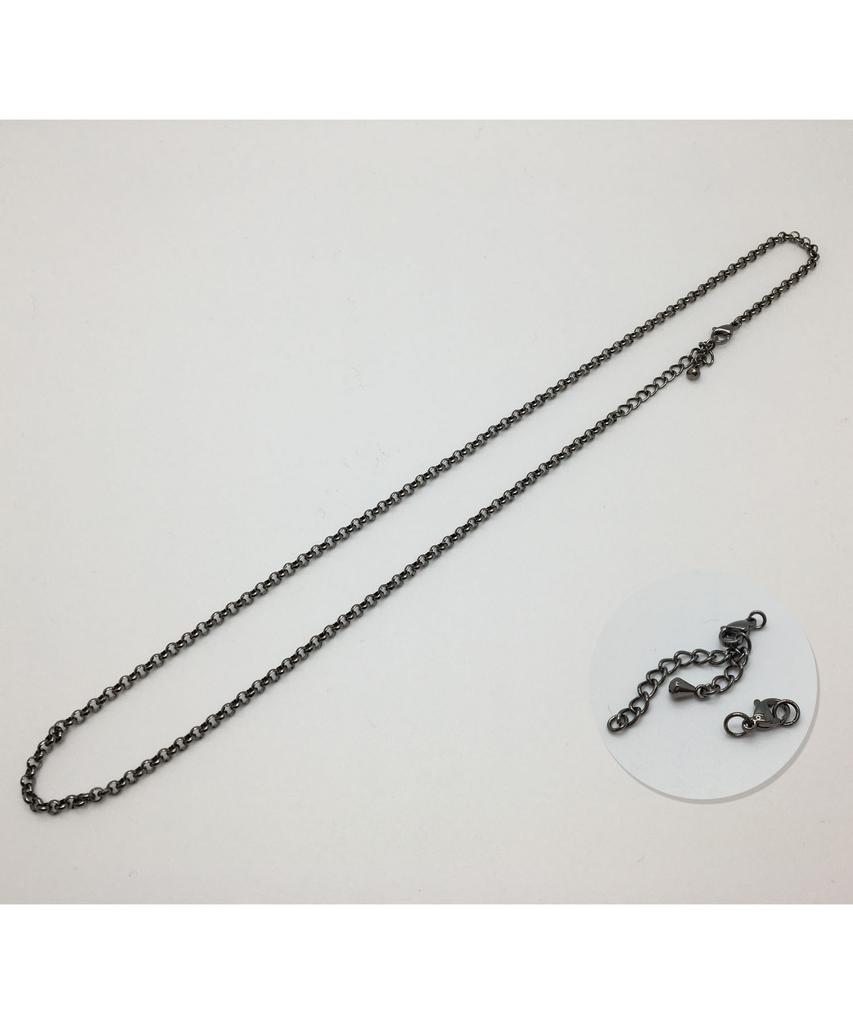 Sexto [Necklace][Surgical Steel] B-0035 Necklace Black