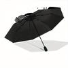 1pc Faces Illustration Automatic Open, Sturdy Iron Frame, Compact Folding Design, All-Season Portable Umbrella for Women & Men, Outdoor Umbr