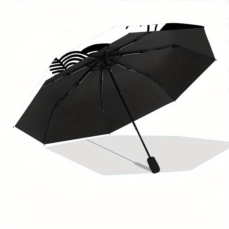 1pc Faces Illustration Automatic Open, Sturdy Iron Frame, Compact Folding Design, All-Season Portable Umbrella for Women & Men, Outdoor Umbr